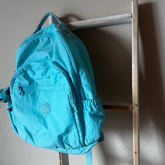 Kipling Seoul Laptop Teal Turquoise Backpack main image 8